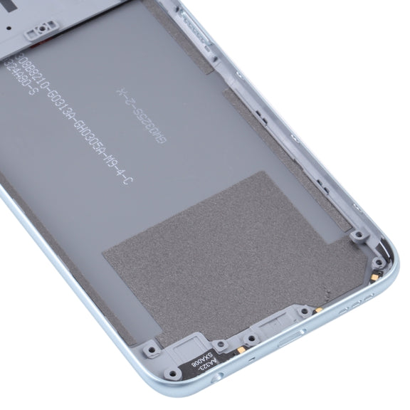 For OPPO A36/A76 Battery Back Cover with Middle Frame (Blue)