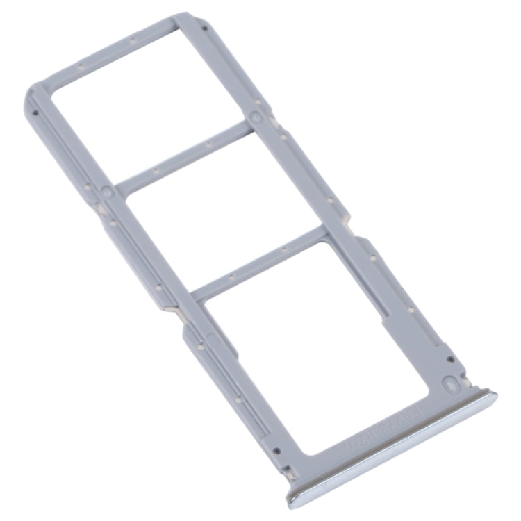 For OPPO A95 4G/Reno6 Lite SIM Card Tray + SIM Card Tray + Micro SD Card Tray (Silver)