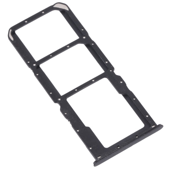For OPPO A56 5G SIM Card Tray + SIM Card Tray + Micro SD Card Tray (Black)