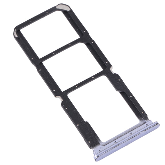 For OPPO A56 5G SIM Card Tray + SIM Card Tray + Micro SD Card Tray (Purple)