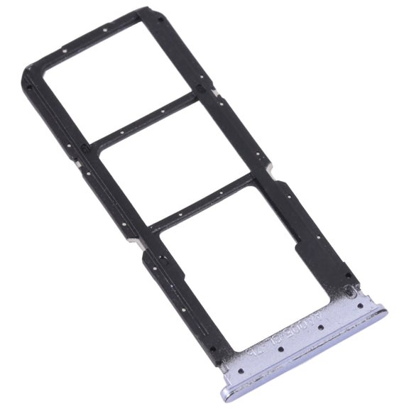 For OPPO A56 5G SIM Card Tray + SIM Card Tray + Micro SD Card Tray (Purple)