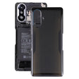 Glass Battery Back Cover for Xiaomi Redmi K40 Gaming(Black) - Back Cover by PMC TechLife | Online Shopping South Africa | PMC TechLife | Buy Now Pay Later Mobicred