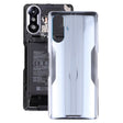 Glass Battery Back Cover for Xiaomi Redmi K40 Gaming(Silver) - Back Cover by PMC TechLife | Online Shopping South Africa | PMC TechLife | Buy Now Pay Later Mobicred