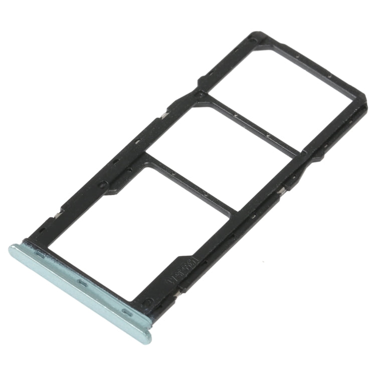 SIM Card Tray + SIM Card Tray + Micro SD Card Tray For Xiaomi Redmi 10C/Redmi 10 India/Poco C40(Green)