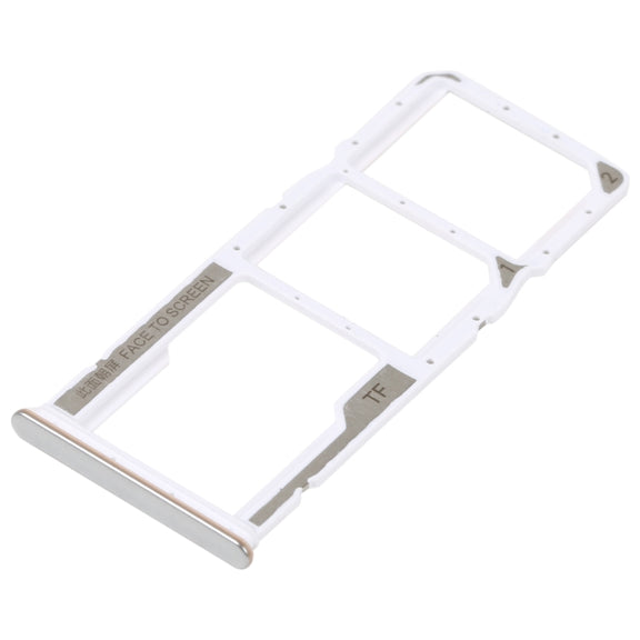 SIM Card Tray + SIM Card Tray + Micro SD Card Tray For Xiaomi Redmi Note 11S 5G (Silver)