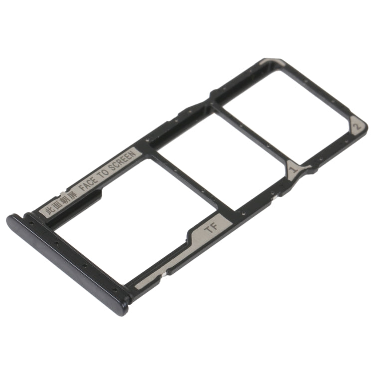SIM Card Tray + SIM Card Tray + Micro SD Card Tray For Xiaomi Redmi 10A (Black)