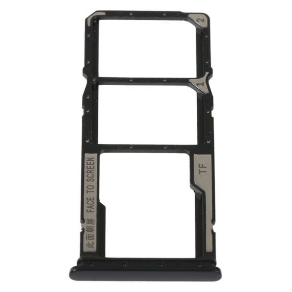 SIM Card Tray + SIM Card Tray + Micro SD Card Tray For Xiaomi Redmi 10A (Black)