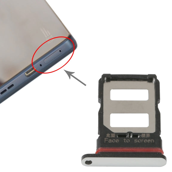 For Xiaomi Poco F4 SIM Card Tray + SIM Card Tray (Silver)