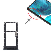 For Motorola Moto G52 SIM Card Tray + SIM / Micro SD Card Tray (Black)