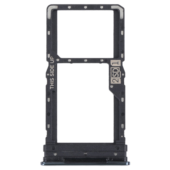 For Motorola Moto G52 SIM Card Tray + SIM / Micro SD Card Tray (Black)