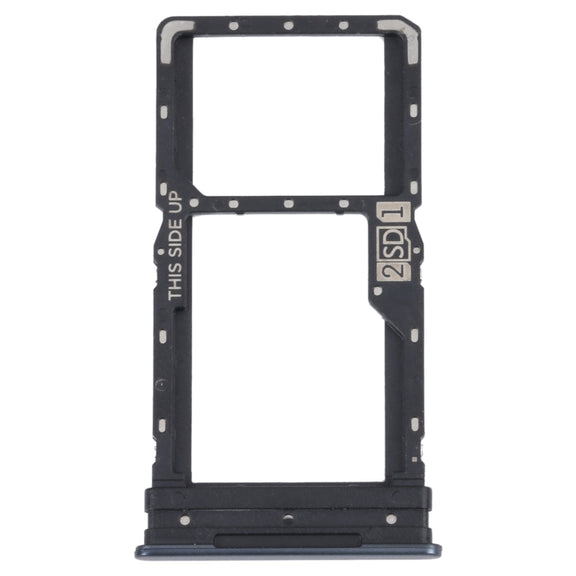 For Motorola Moto G82 5G SIM Card Tray + SIM / Micro SD Card Tray (Black)