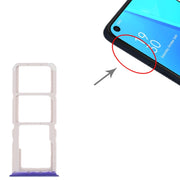 For OPPO A52 4G SIM Card Tray + SIM Card Tray + Micro SD Card Tray (Blue)
