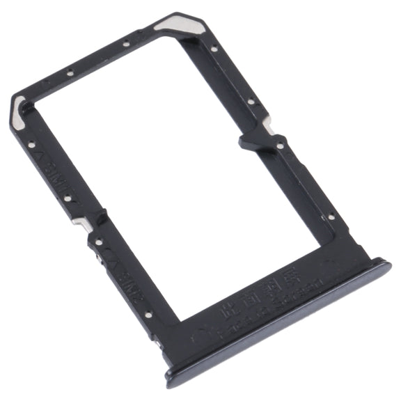 For OPPO Reno5 4G SIM Card Tray + SIM Card Tray(Black)