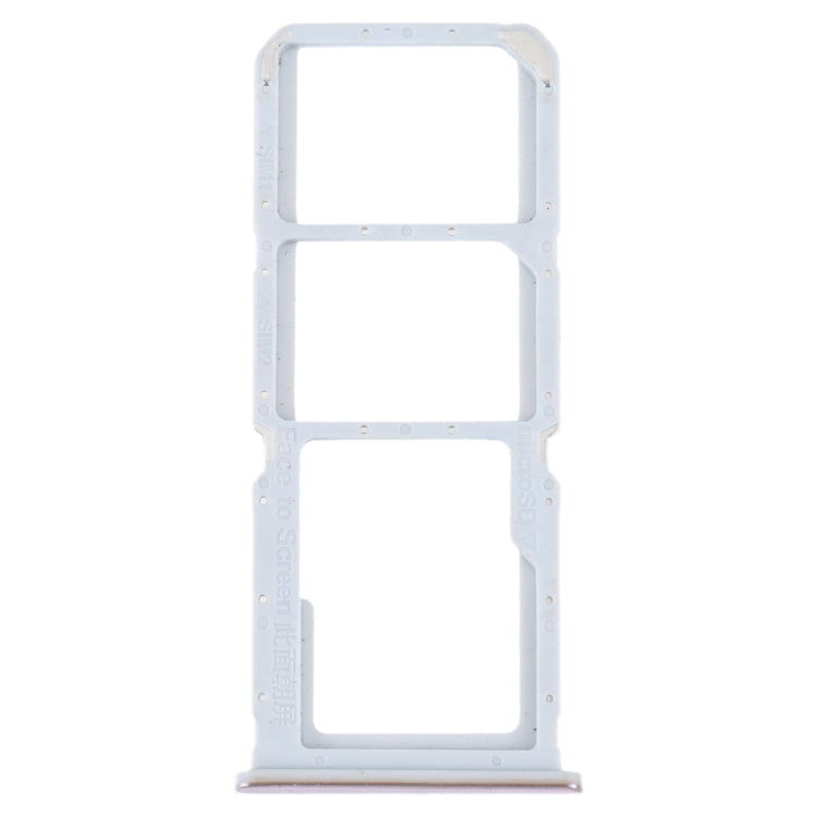 For OPPO A55 5G / A53S 5G SIM Card Tray + SIM Card Tray + Micro SD Card Tray (Gold)