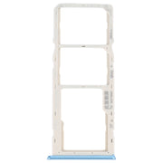 For OPPO A16K SIM Card Tray + SIM Card Tray + Micro SD Card Tray (Blue)