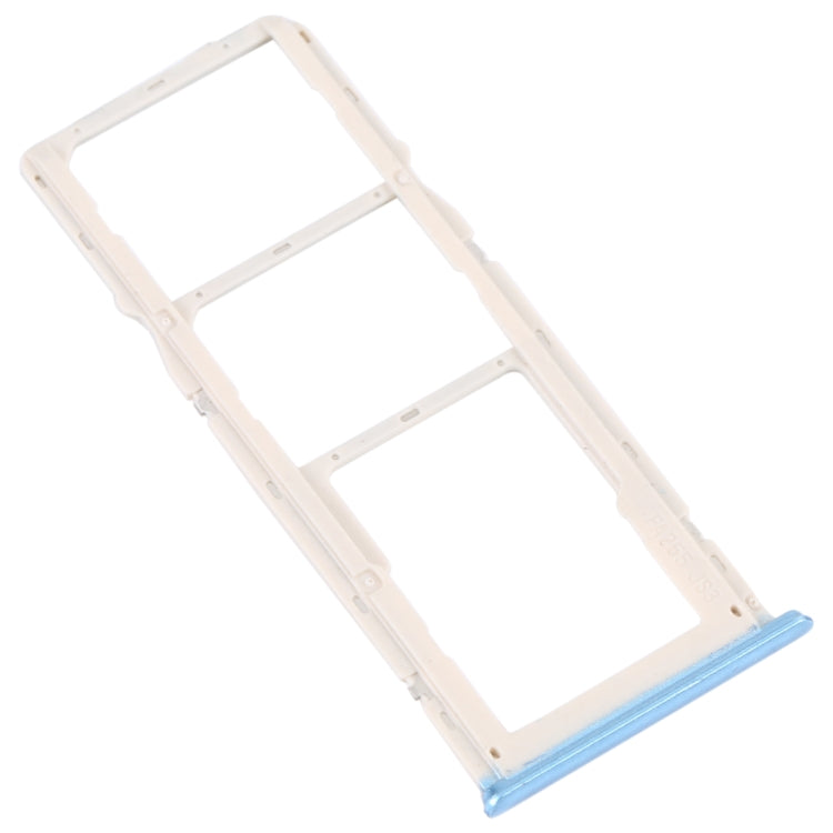 For OPPO A16K SIM Card Tray + SIM Card Tray + Micro SD Card Tray (Blue)