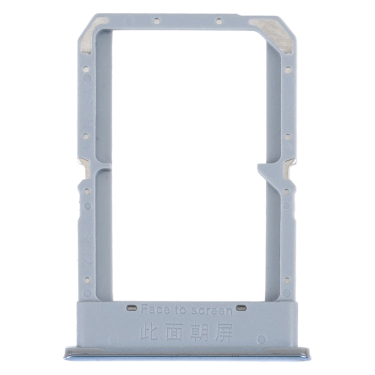 For OPPO K10 4G SIM Card Tray + SIM Card Tray (Silver)