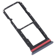 For vivo Y35 4G SIM Card Tray + SIM Card Tray + Micro SD Card Tray (Black)