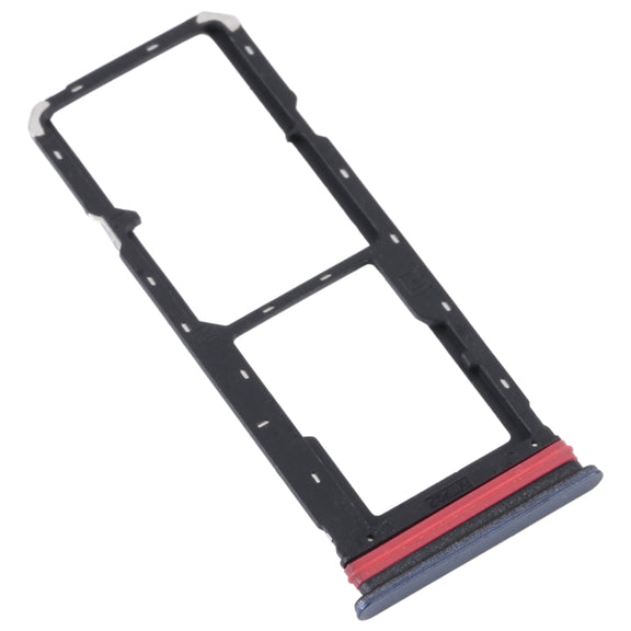 For vivo Y35 4G SIM Card Tray + SIM Card Tray + Micro SD Card Tray (Black)