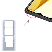 For vivo Y16 SIM Card Tray + SIM Card Tray + Micro SD Card Tray (Yellow)