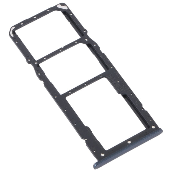 For Realme C31 SIM Card Tray + SIM Card Tray + Micro SD Card Tray (Black)