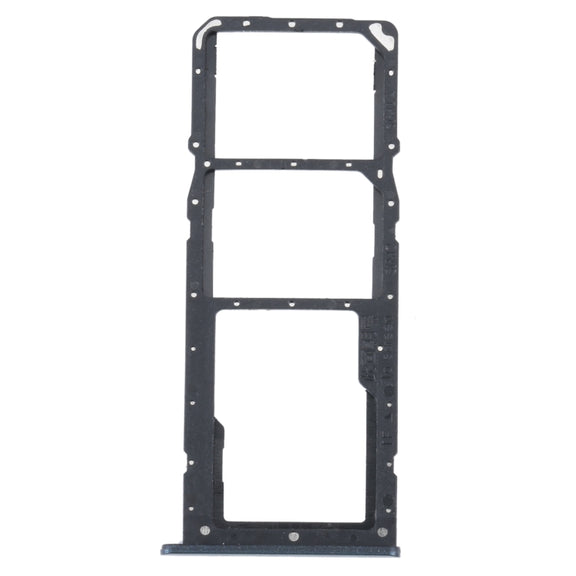 For Realme C31 SIM Card Tray + SIM Card Tray + Micro SD Card Tray (Black)