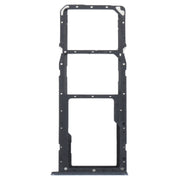 For Realme C35 SIM Card Tray + SIM Card Tray + Micro SD Card Tray (Black)