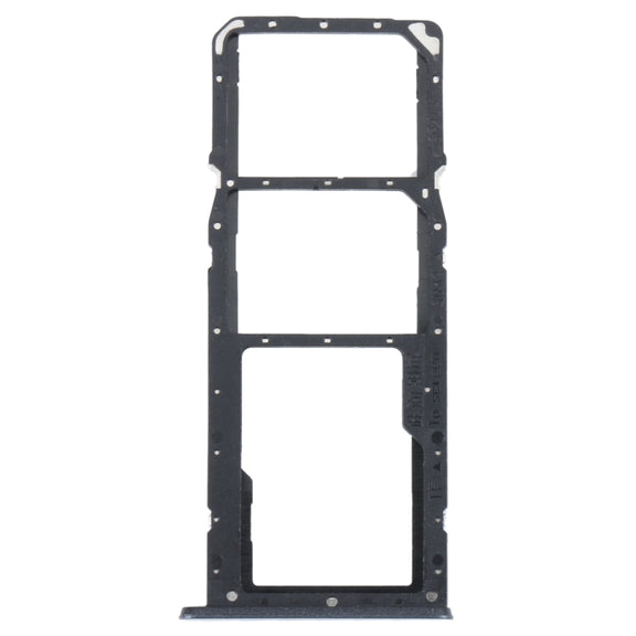 For Realme C35 SIM Card Tray + SIM Card Tray + Micro SD Card Tray (Black)