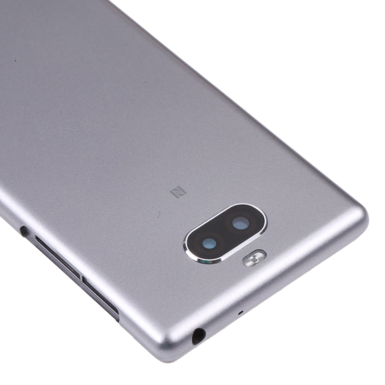 For Sony Xperia 10 Original Battery Back Cover(Silver)