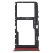 For TCL 30 V 5G Original SIM Card Tray + Micro SD Card Tray(Black)
