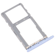 For TCL 10 SE T766H Original SIM Card Tray + SIM / Micro SD Card Tray(Purple)