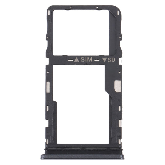 For TCL 30 XE 5G T767W Original SIM Card Tray + Micro SD Card Tray(Black)