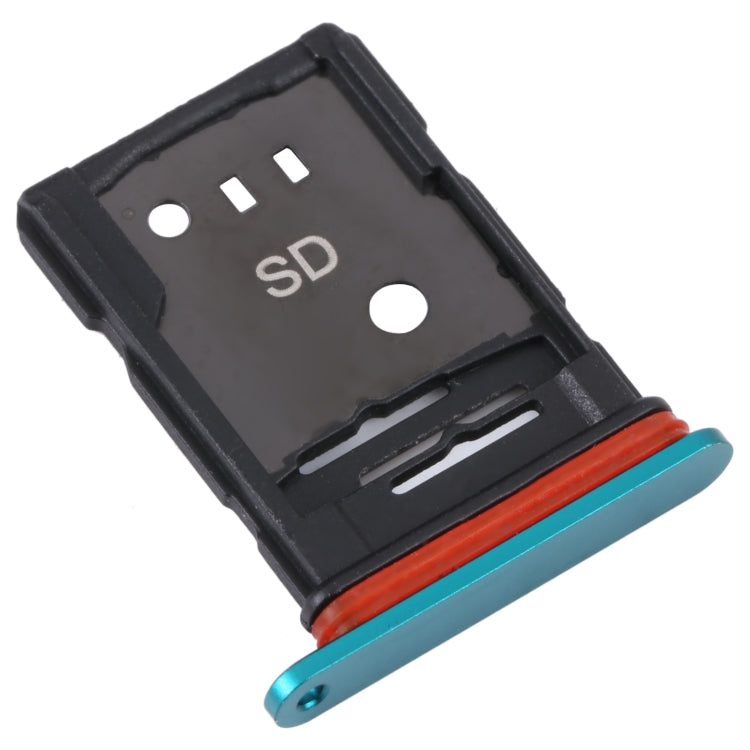 For TCL 10 Pro Original SIM Card Tray + SIM / Micro SD Card Tray(Green)