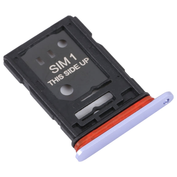 For TCL 10 Plus Original SIM Card Tray + SIM / Micro SD Card Tray(Purple)