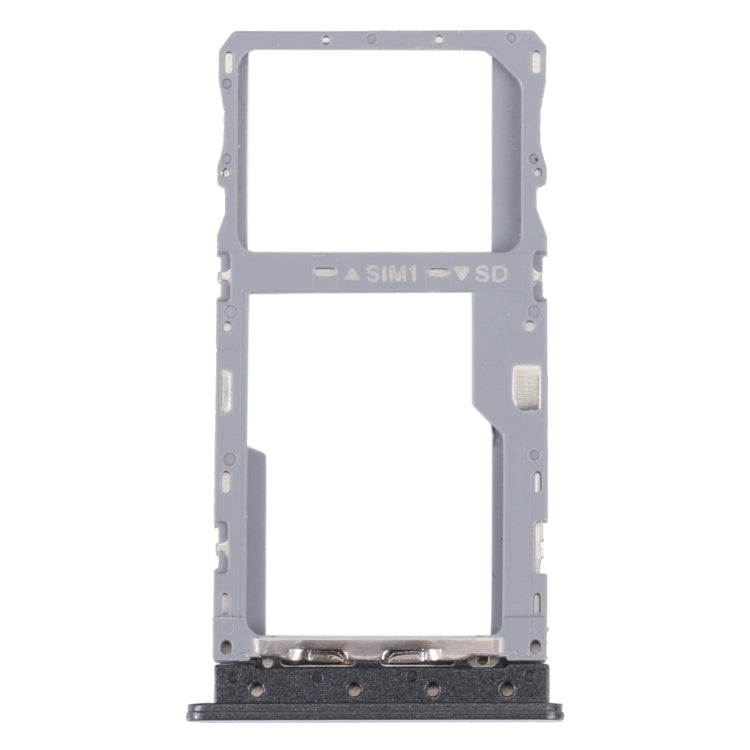 For TCL 20 XE Original SIM Card Tray + Micro SD Card Tray(Black)