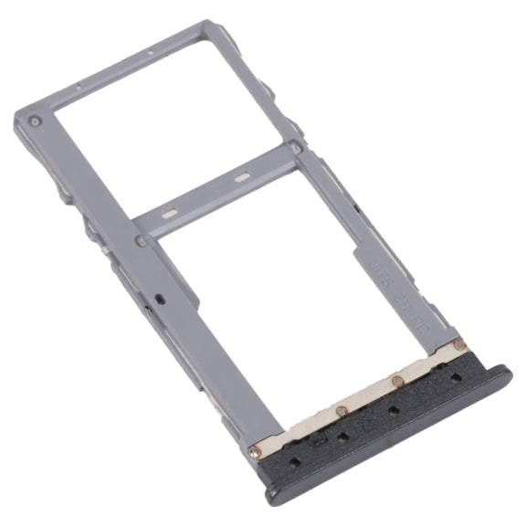 For T-Mobile REVVL 4 4G Original SIM Card Tray + Micro SD Card Tray(Black)