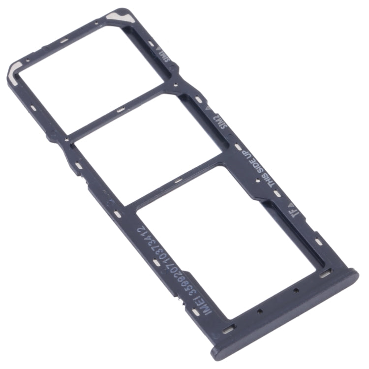 For Alcatel 1V 2021 Original SIM Card Tray + SIM Card Tray + Micro SD Card Tray(Blue)