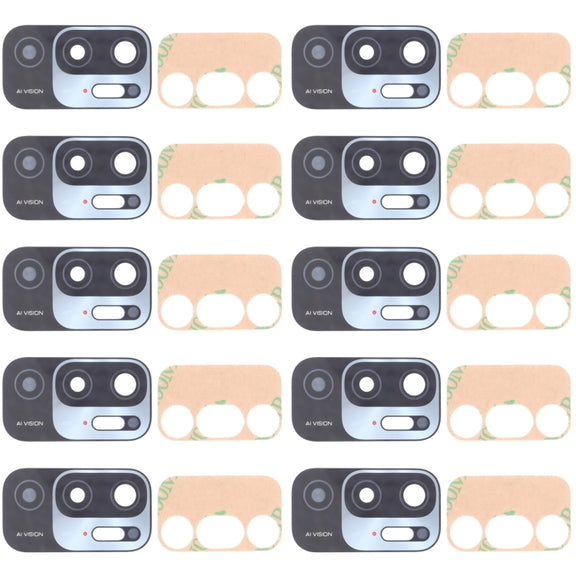 10 PCS Back Camera Lens for Xiaomi Redmi Note 10T 5G