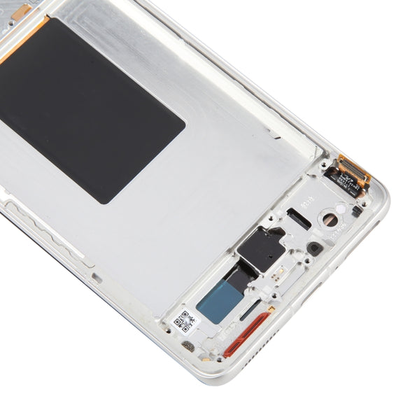 For Xiaomi 12 Pro / 12S Pro AMOLED Original LCD Screen Digitizer Full Assembly with Frame (Silver)
