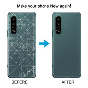 For Sony Xperia 5 III Original Battery Back Cover with Camera Lens Cover(Silver)