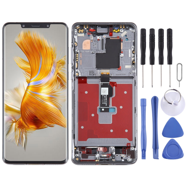 Original LCD Screen For Huawei Mate 50 Pro Digitizer Full Assembly with Frame(Black)