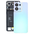 For OPPO Reno8 5G Original Battery Back Cover with Camera Lens Cover(Pink) - Back Cover by PMC TechLife | Online Shopping South Africa | PMC TechLife