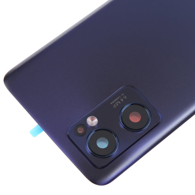 For OPPO Reno7 5G Original Battery Back Cover with Camera Lens Cover(Black)
