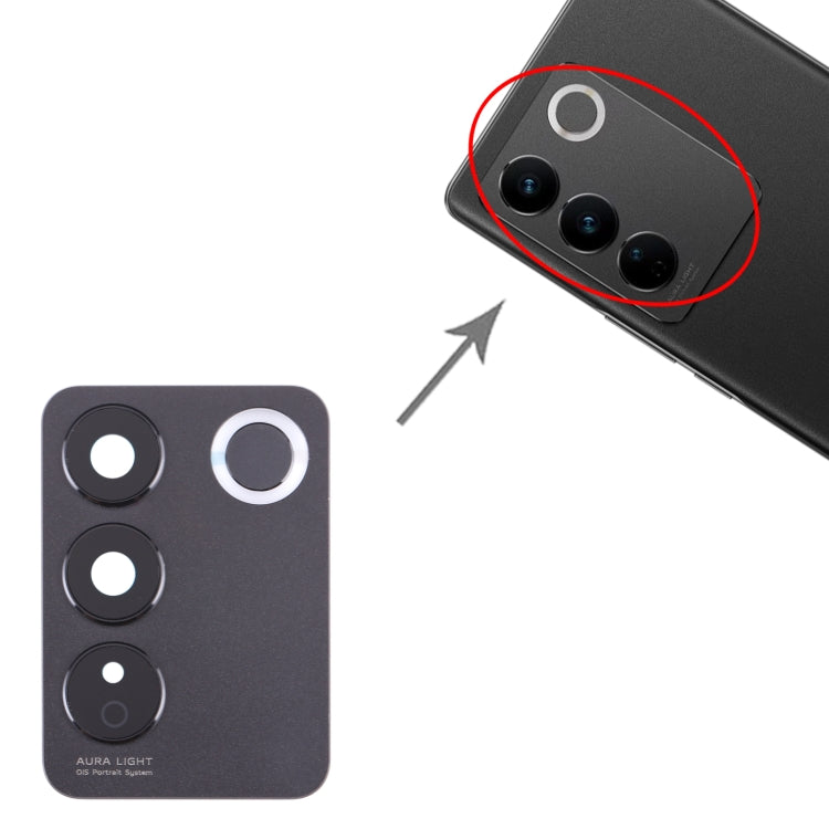 For vivo V27 / V27 Pro Original Camera Lens Cover (Black)