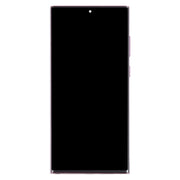 For Samsung Galaxy S22 Ultra 5G SM-S908B EU Edition 6.78 inch OLED  LCD Screen Digitizer Full Assembly with Frame (Purple)