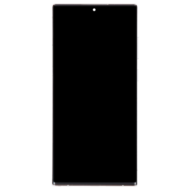 For Samsung Galaxy S22 Ultra 5G SM-S908B EU Edition 6.78 inch OLED  LCD Screen Digitizer Full Assembly with Frame(Silver)