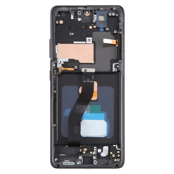 OLED LCD Screen For Samsung Galaxy S21 Ultra 5G SM-G998B Digitizer Full Assembly with Frame, Display Size: 6.78 inch(Black)