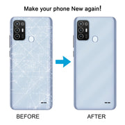 For ZTE Blade A52 Battery Back Cover(Blue)