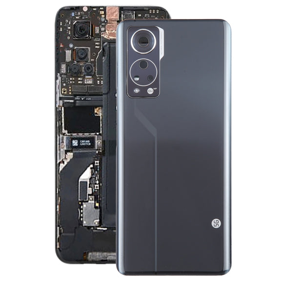 For ZTE Axon 30 5G A2322 Battery Back Cover with Camera Lens Cover(Black)