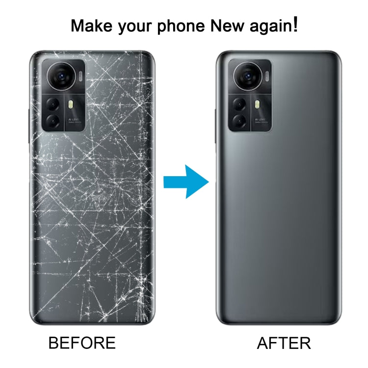 For ZTE Blade A72S A7050 Battery Back Cover(Black)